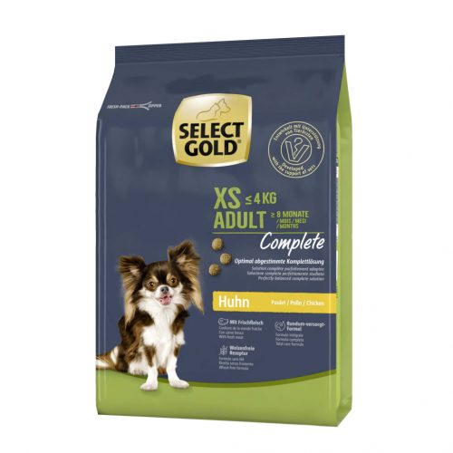 Select Gold Complete XS adult száraz kutyaeledel csirke 1kg