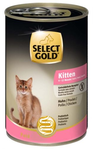 Select Gold macska konzerv kitten csirke 6x400g