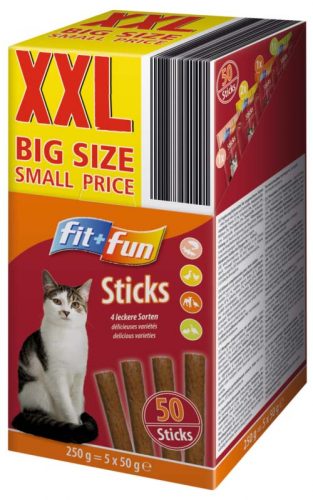 Fit+Fun Sticks macska jutalomfalat MP XXL 250g 50db