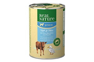 REAL NATURE Classic kutya konzerv junior borjú&baromfi 6x400g