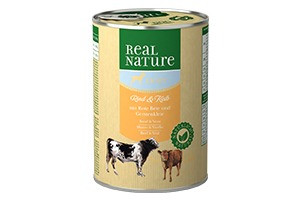 REAL NATURE Classic kutya konzerv light marha&borjú 6x400g