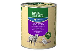 REAL NATURE Classic kutya konzerv adult birka&szárnyas 6x800g