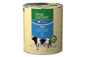 REAL NATURE Classic kutya konzerv adult marha&burgonya 6x800g