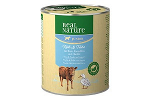 REAL NATURE Classic kutya konzerv junior borjú&baromfi 6x800g