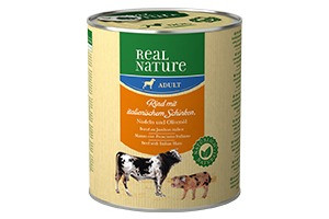 REAL NATURE Classic kutya konzerv adult marha&sonka 6x800g