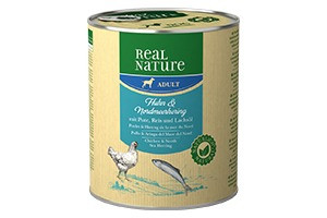 REAL NATURE Classic kutya konzerv adult csirke&hering 6x800g