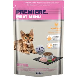 Premiere száraz macskaeledel kitten szárnyas 300g