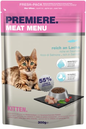 Premiere száraz macskaeledel kitten lazac 300g