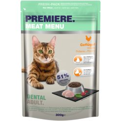 Premiere száraz macskaeledel adult dental csirke 300g