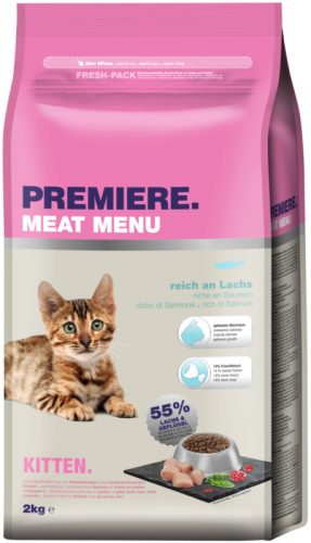 Premiere száraz macskaeledel kitten lazac 2kg