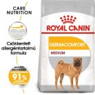 Royal Canin Canine Care Nutrition Medium adult Dermacomfort száraz kutyaeledel 3kg