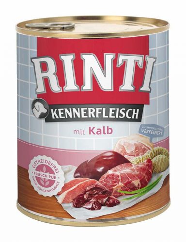 RINTI kutya konzerv adult borjú 12x800g