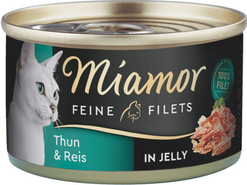 Miamor Feine Filets in Jelly macska konzerv tonhal&rizs 24x100g