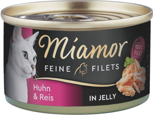 Miamor Feine Filets in Jelly macska konzerv csirke&rizs 24x100g