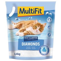 MultiFit Diamonds szilikátos macskaalom 3,4kg