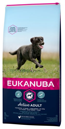 Eukanuba száraz kutyaeledel Large Breeds adult csirke 15kg