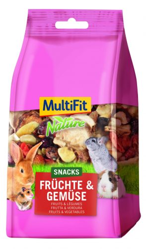 MultiFit Nature snack gyümölcs&zöldség kisemlősöknek 100 g