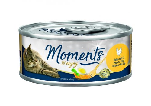 Moments macska konzerv csirke&tojás 12x70g