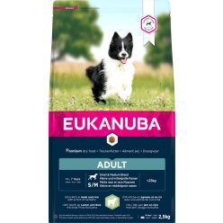   Eukanuba Small&Medium Breeds száraz kutyaeledel adult bárány&rizs 2,5kg