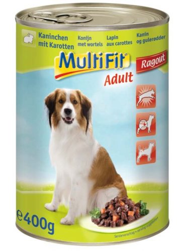 MultiFit kutya konzerv adult nyúl&sárgarépa 6x400g