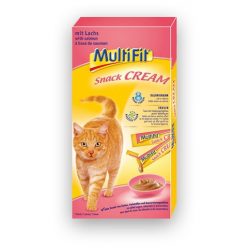 MultiFit Snack Cream macska jutalomfalat lazac 7x15g