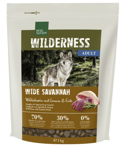 Real Nature Wilderness száraz kutyaeledel adult vaddisznó 1kg