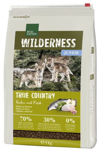 Real Nature Wilderness száraz kutyaeledel junior csirke&hal 4kg