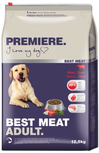 Premiere Best Meat száraz kutyaeledel adult marha 12,5kg