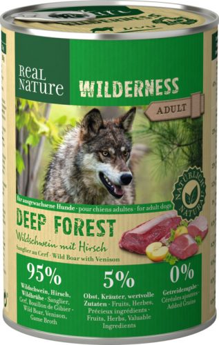 REAL NATURE Wilderness kutya konzerv adult őz&vaddisznó 6x400g