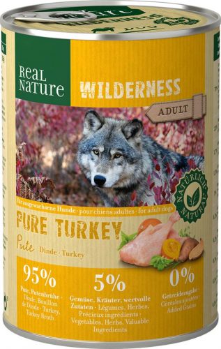 Real Nature Wilderness kutya konzerv adult pulyka 6x400g