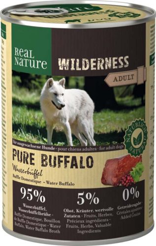 Real Nature Wilderness Pure Buffalo kutya konzerv adult bivaly 6x400g