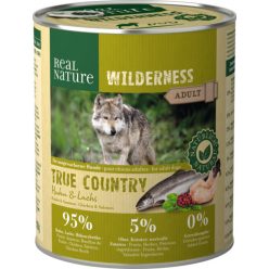   REAL NATURE Wilderness kutya konzerv adult csirke&lazac 6x800g