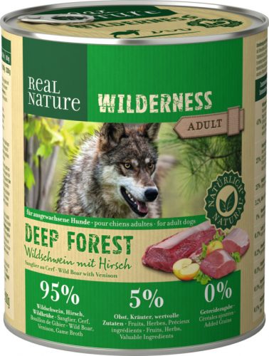 REAL NATURE Wilderness kutya konzerv adult őz&vaddisznó 6x800g