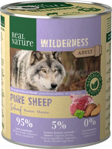 REAL NATURE Wilderness kutya konzerv adult birka 6x800g