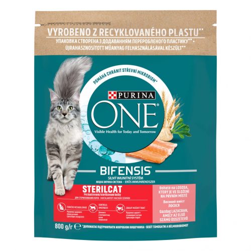 Purina One száraz macskaeledel steril lazac&búza 800g