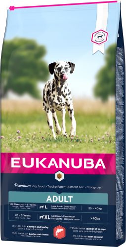 Eukanuba Large Breeds száraz kutyaeledel adult lazac 12kg