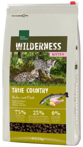 Real Nature Wilderness száraz macskaeledel kitten csirke&hal 2,5kg