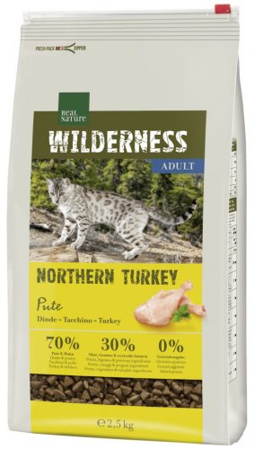 Real Nature Wilderness száraz macskaeledel adult pulyka 2,5kg