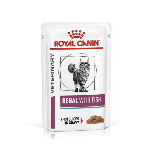 Royal Canin Veterinary Renal fish vesebetegség alutasak macskaeledel hal 12x85g