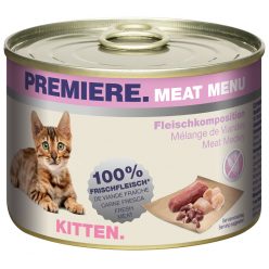 Premiere Meat Menu macska konzerv kitten húsos 6x200g