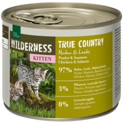   Real Nature Wilderness macska konzerv kitten True Country csirke&lazac 6x200g