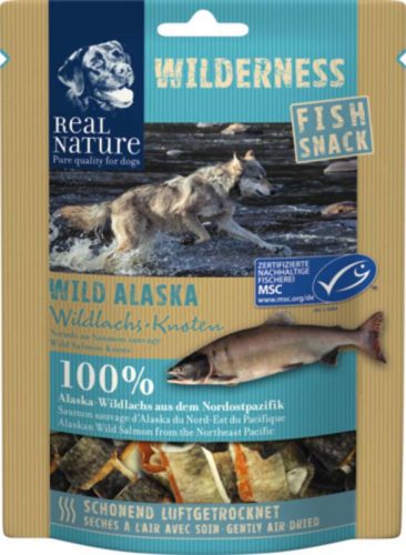 Real Nature Wilderness kutya jutalomfalat Wild Alaska lazac 70g