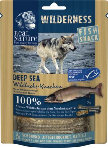 Real Nature Wilderness kutya jutalomfalat Deep Sea lazac 70g