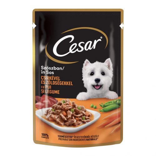 Cesar kutya tasak csirke&zöldség 24x100g