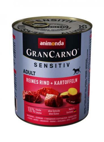 Gran Carno kutya konzerv sensitive marha&burgonya 6x800g