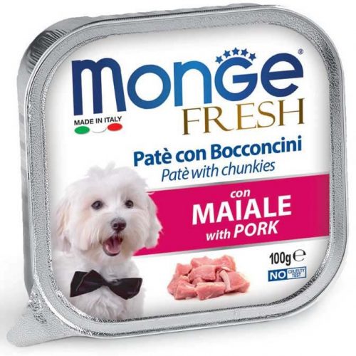 Monge Fresh kutya tálka adult sertés 32x100g