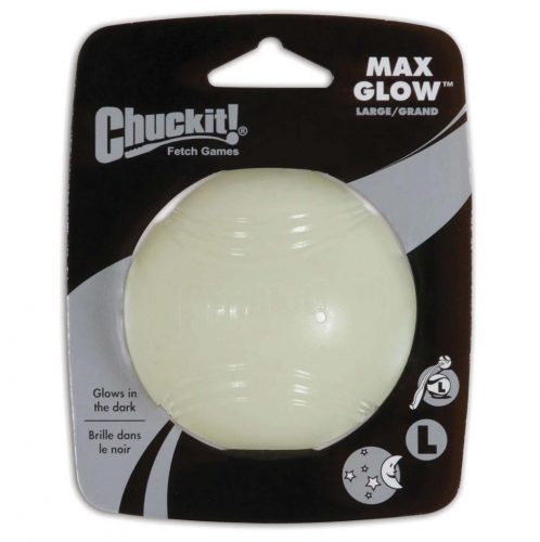 Chuckit Max Glow kutyajáték fluoreszkáló labda L