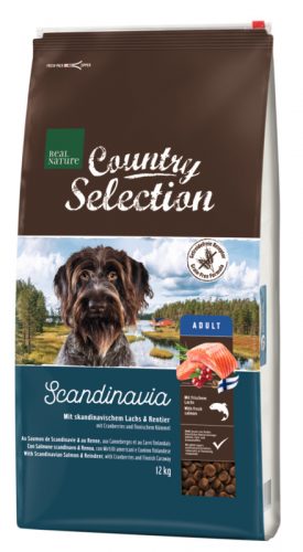 REAL NATURE Country Scandinavia kutya szárazeledel adult lazac&rénszarva 12kg