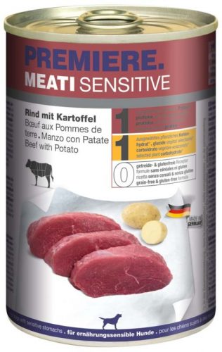 Premiere Meati Sensitive kutya konzerv adult marha&burgonya 6x400g