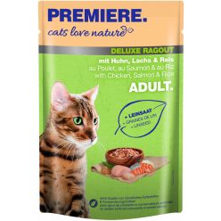   Premiere Cats Love Nature Deluxe Ragout macska tasak adult csirke&lazac 24x100g